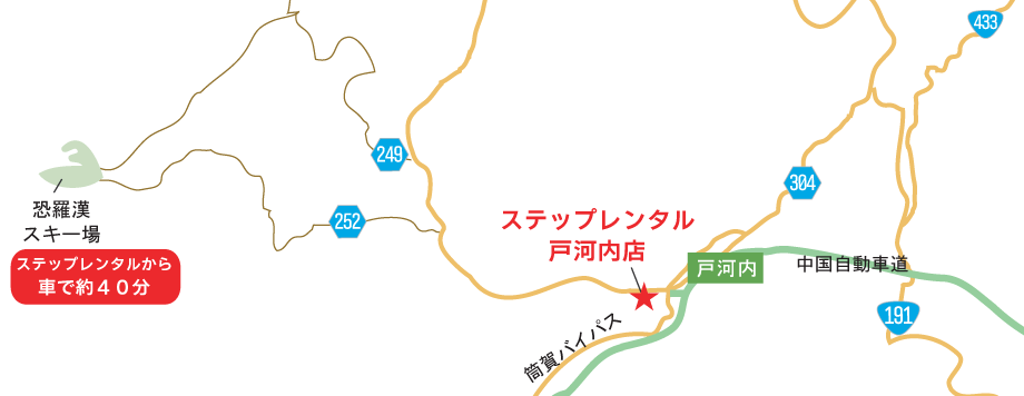 ステップレンタル周辺地図